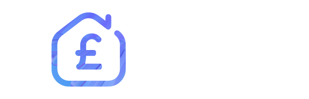 House and pound symbol icon representing mortgage servicing software